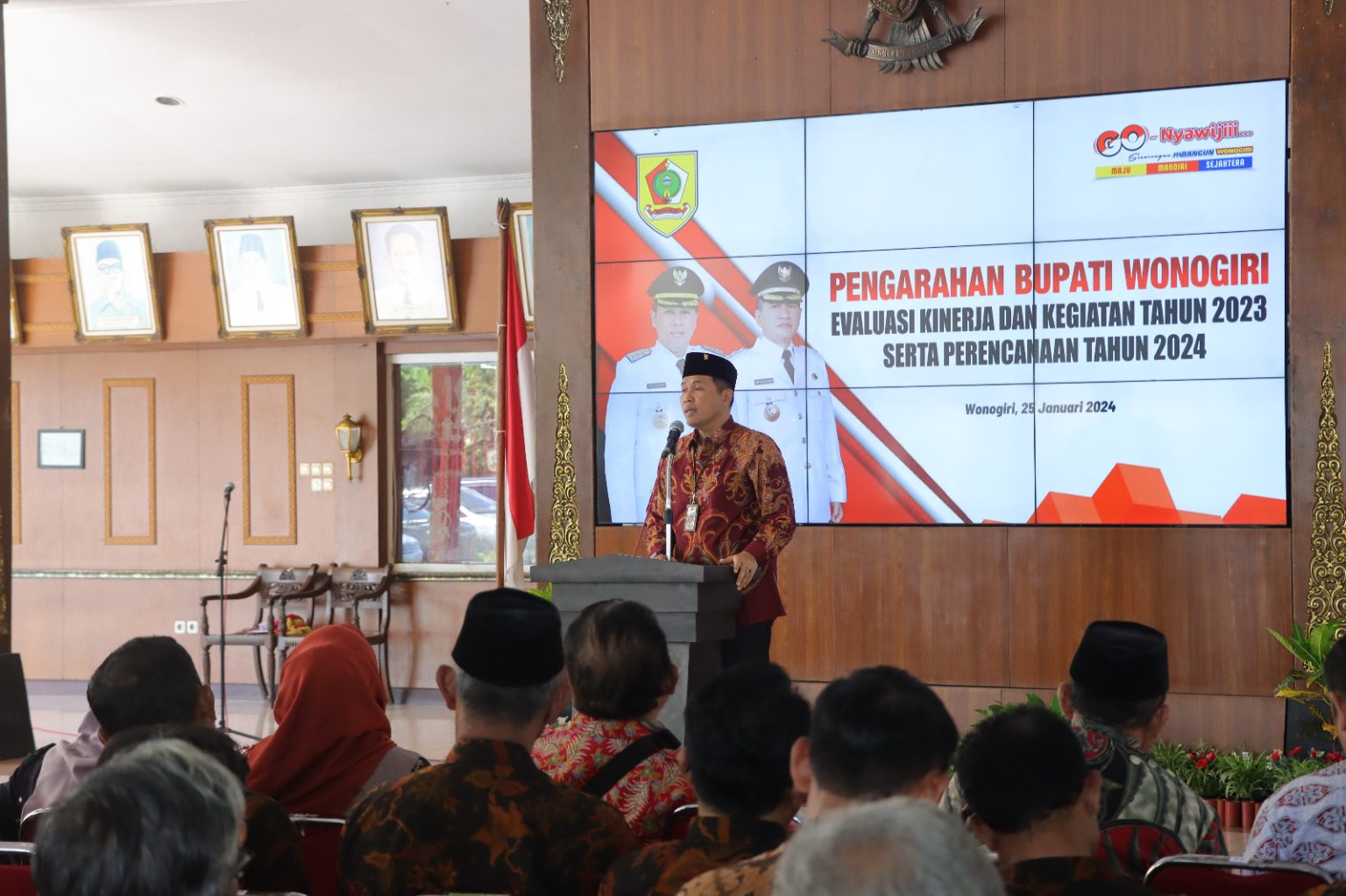 Bupati Wonogiri Evaluasi Kinerja Kepala Desa Tahun 2023